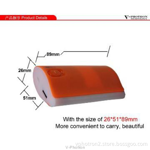 full capacity 5200mah power bank with flash light